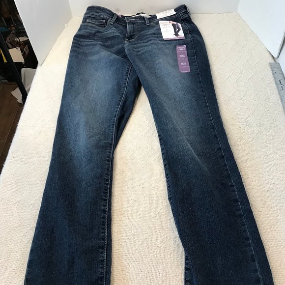 Signature by Levi Strauss Denim - LEVI SIGNATURE WOMENS MID RISE STRAIGHT LEG JEANS SIZE 6 NWT